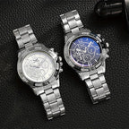 1pc-Fashion Steel Band Men's Quartz Watch Male Wristwatches  (Without