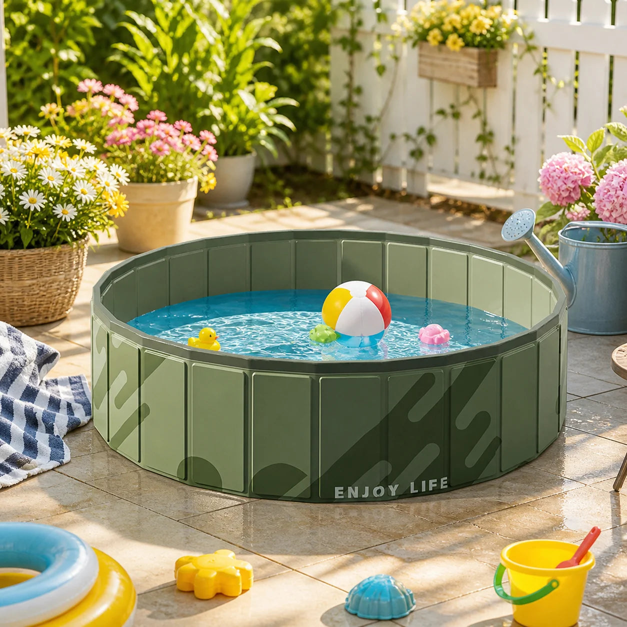 1PC Large ball pit, foldable play pool, suitable for indoor and outdoor use, party toy and gift, ball pit balls not included