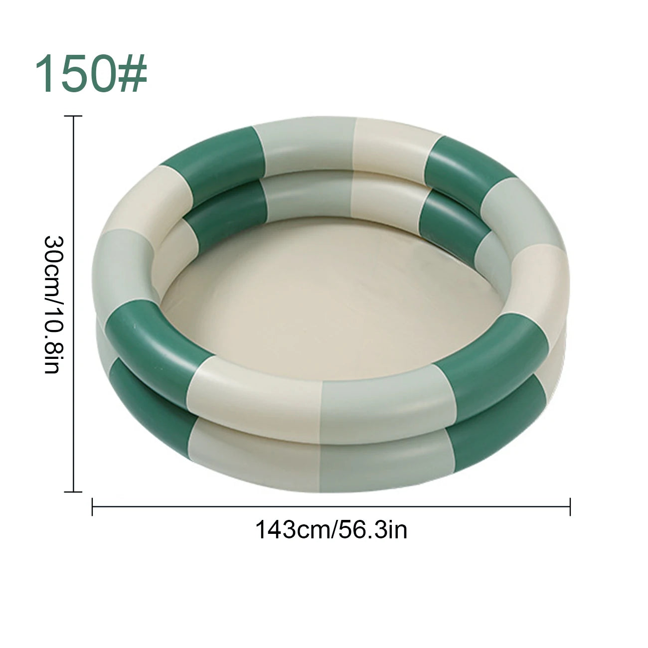 1PC Inflatable Pool, 2 in 1 Ball Pit Round Pool Soft Bottom, Portable Foldable Summer Outdoor Garden Water Play
