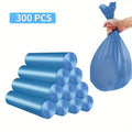 300 Blue Garbage Bags, Leak Proof and Odor Proof, Multi-purpose, Suitable for Kitchen, Bathroom, Bedroom, Living Room