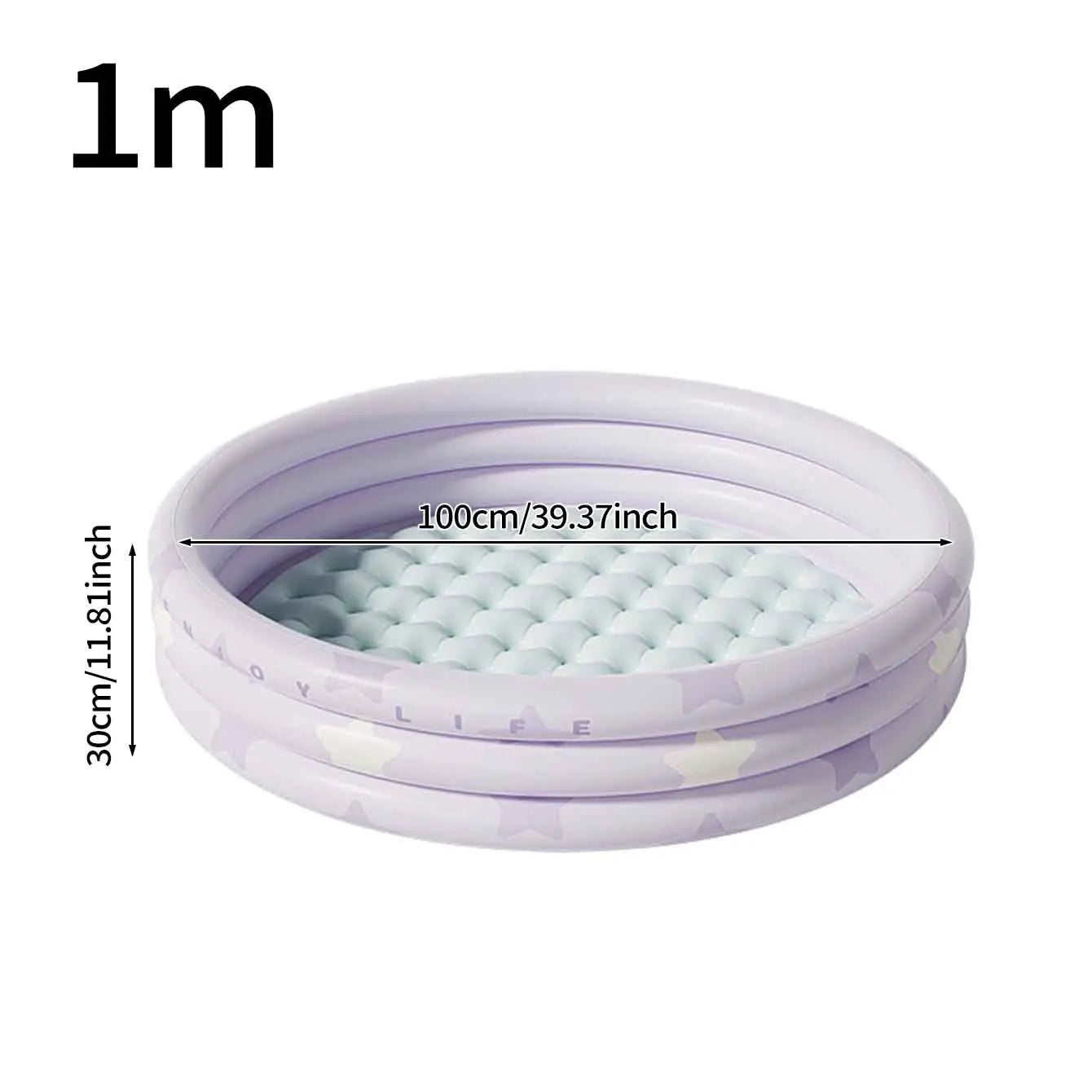 1PC Inflatable Pool Swimming Pool, 3 Rings Round Pad Pool ,Portable Indoor Ball Pit Toys, Outdoor Water Play