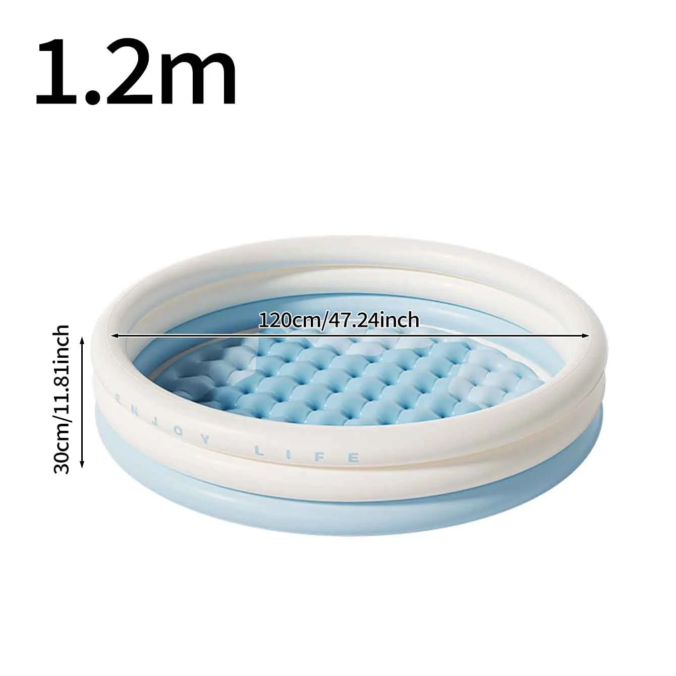 1PC Inflatable Pool Swimming Pool, 3 Rings Round Pad Pool ,Portable Indoor Ball Pit Toys, Outdoor Water Play