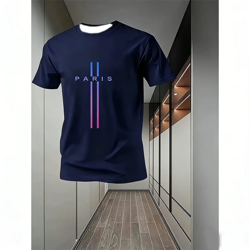 Men's Summer Running Sports O-neck Short Sleeved T-shirt Shorts Two-piece Set Quick Drying Sports Suit Thin Running Clothing