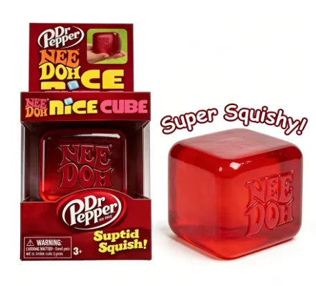 New Needoh Mini Nice Ice Cube Squishy Toys Baby 4 Pack Slow Rebound Stress Relief Sensory Fidget Non-toxic Balls for Kids Adults