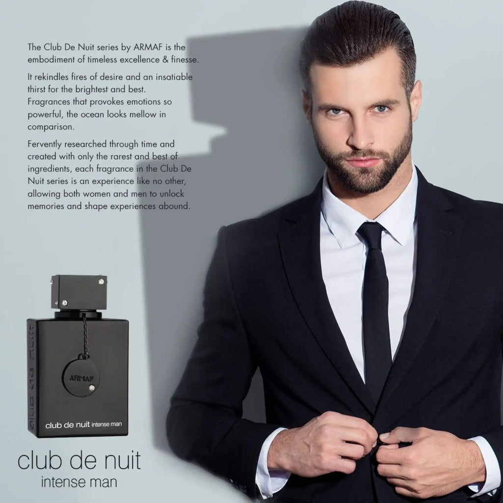 Armaf Club de Nuit Intense Man Eau de Toilette Spray for Men – Smoky Fruity & Woody Scent, Lemon, Pineapple, Black Currant & Musk, Long-Lasting Signature Fragrance, Perfect Gift, 3.6 fl oz / 105 ml