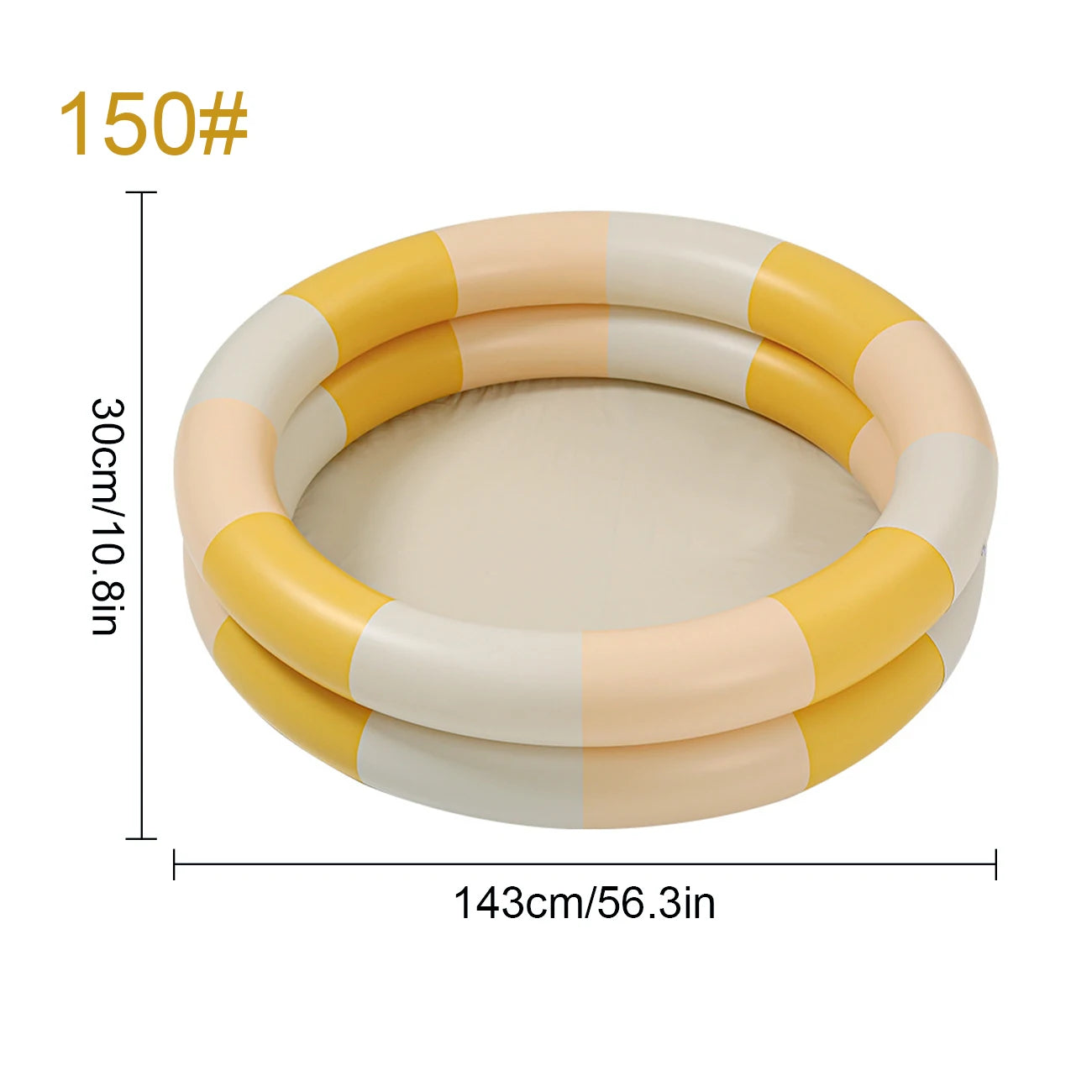 1PC Inflatable Pool, 2 in 1 Ball Pit Round Pool Soft Bottom, Portable Foldable Summer Outdoor Garden Water Play