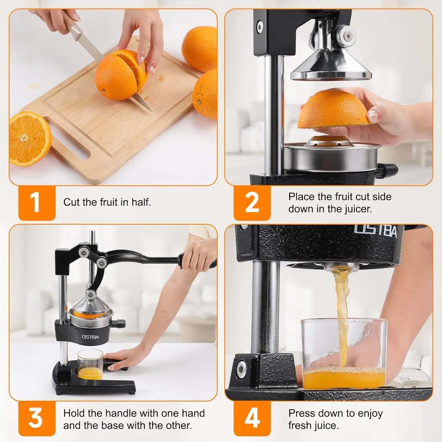 Cast Iron Manual Citrus Juicer