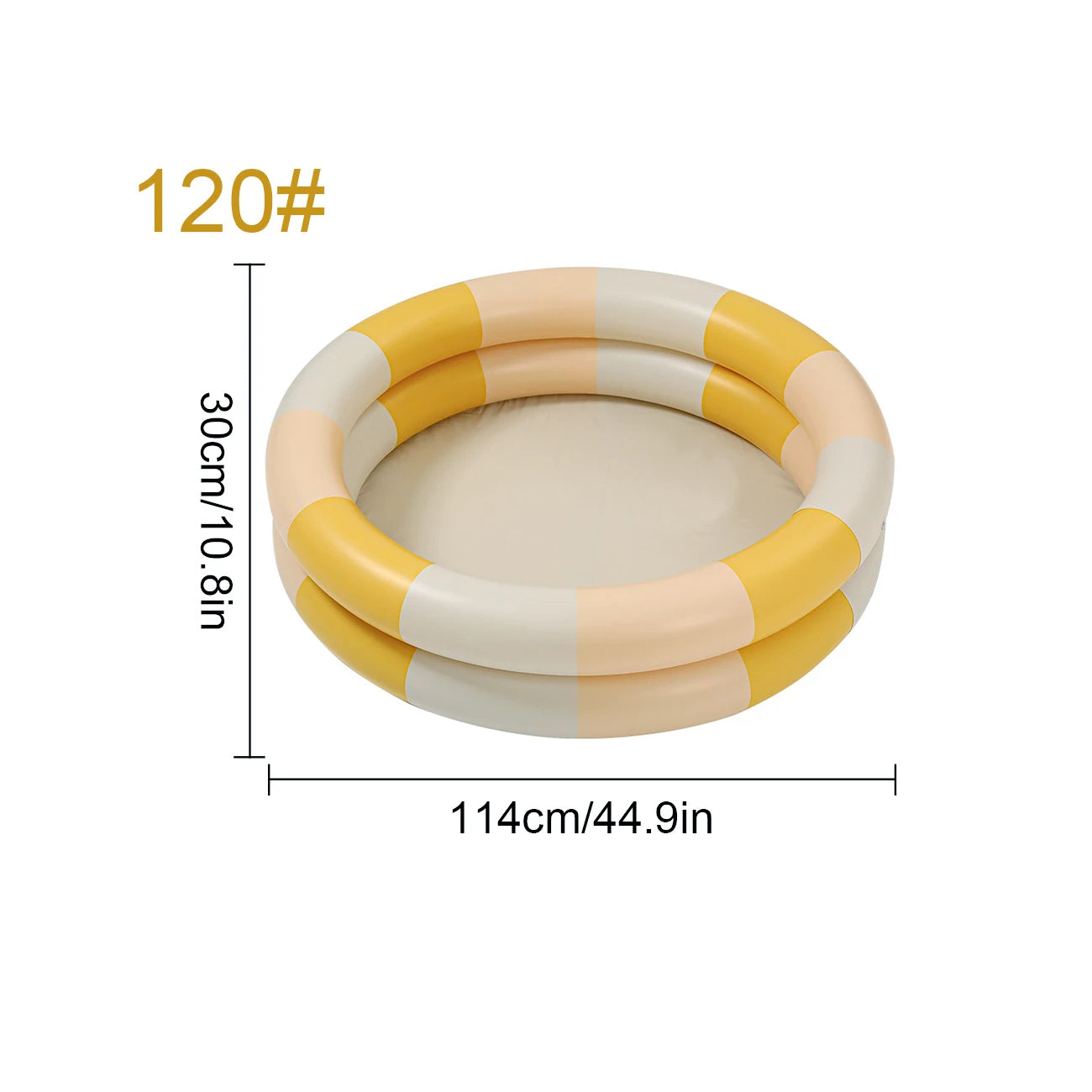 1PC Inflatable Pool, 2 in 1 Ball Pit Round Pool Soft Bottom, Portable Foldable Summer Outdoor Garden Water Play