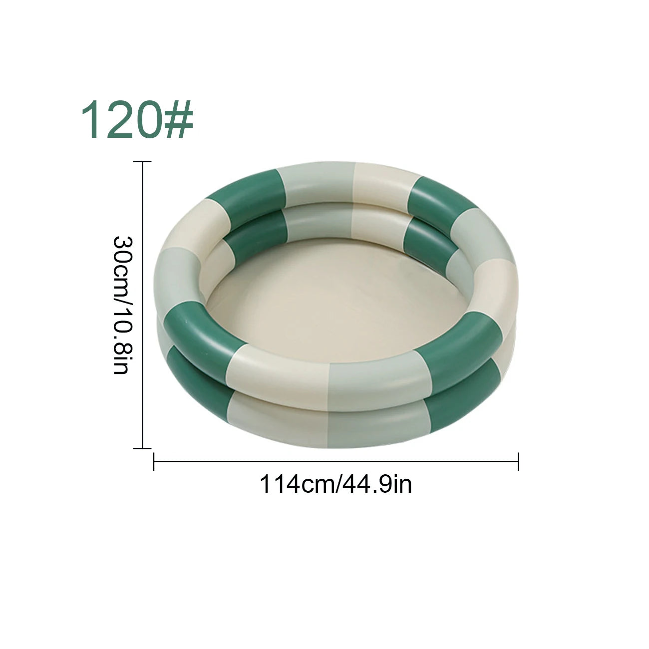 1PC Inflatable Pool, 2 in 1 Ball Pit Round Pool Soft Bottom, Portable Foldable Summer Outdoor Garden Water Play