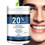 20% Hydroxyapatite Tooth Powder for Smokers, Remove Coffee & Smoke Stains, Gum Care & Fresh Breath Spearmint.