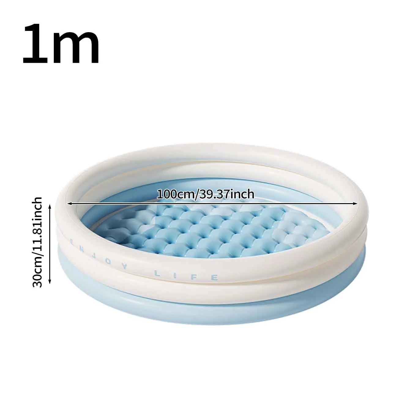 1PC Inflatable Pool Swimming Pool, 3 Rings Round Pad Pool ,Portable Indoor Ball Pit Toys, Outdoor Water Play