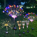1 Pack Solar Fireworks Lights Outdoor,Holiday Lighting Firework Lights For Garden Patio,Halloween,Christmas,Wedding,Wall Decor