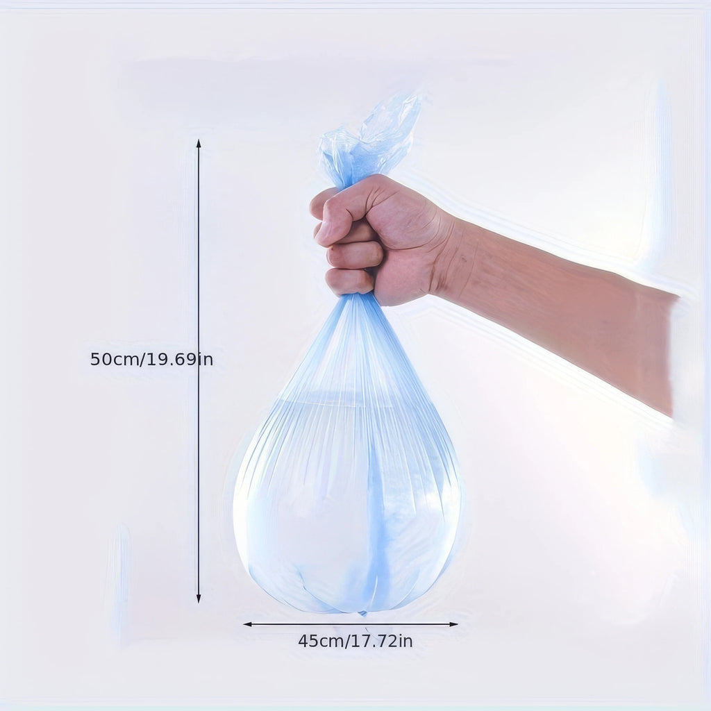 300 Blue Garbage Bags, Leak Proof and Odor Proof, Multi-purpose, Suitable for Kitchen, Bathroom, Bedroom, Living Room