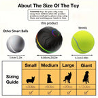 Intelligent dog toy, interactive pet toy, random rolling and jumping, colorful lights, long-lasting battery life of 4 hours, inc