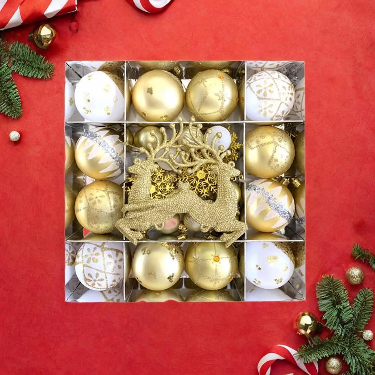 Christmas Balls Ornament Set Xmas Tree Hanging Pendant 2024 Christmas Decoration for Home New Year Gift Navidad Decors