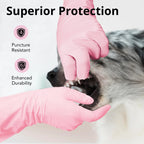 Disposable Nitrile Cleaning Gloves Latex-Free Thicken Extended Cuff Food Glove Cleaning Dishwashing Medical Exam Glove Purple