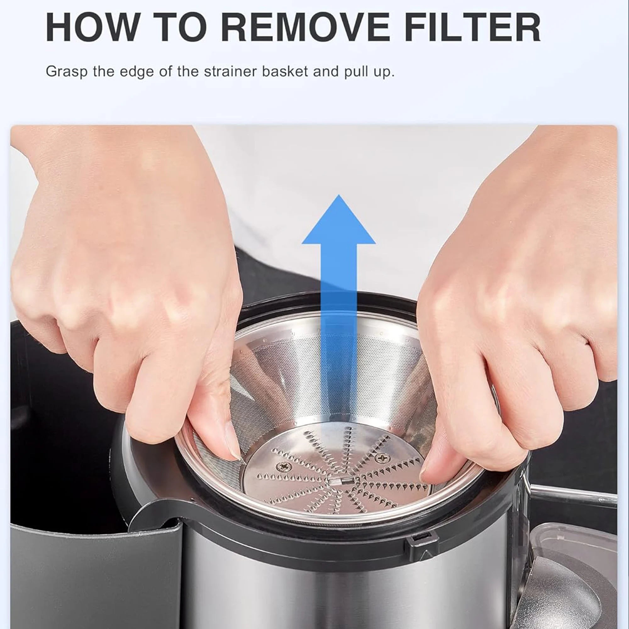 Versatile 3-Inch Wide Mouth Juicer Machine - Multifunctional Blender for Vegetables And Fruits High Yield Fast Juicing Easy Cleaning Detachable 3-Speed Settings