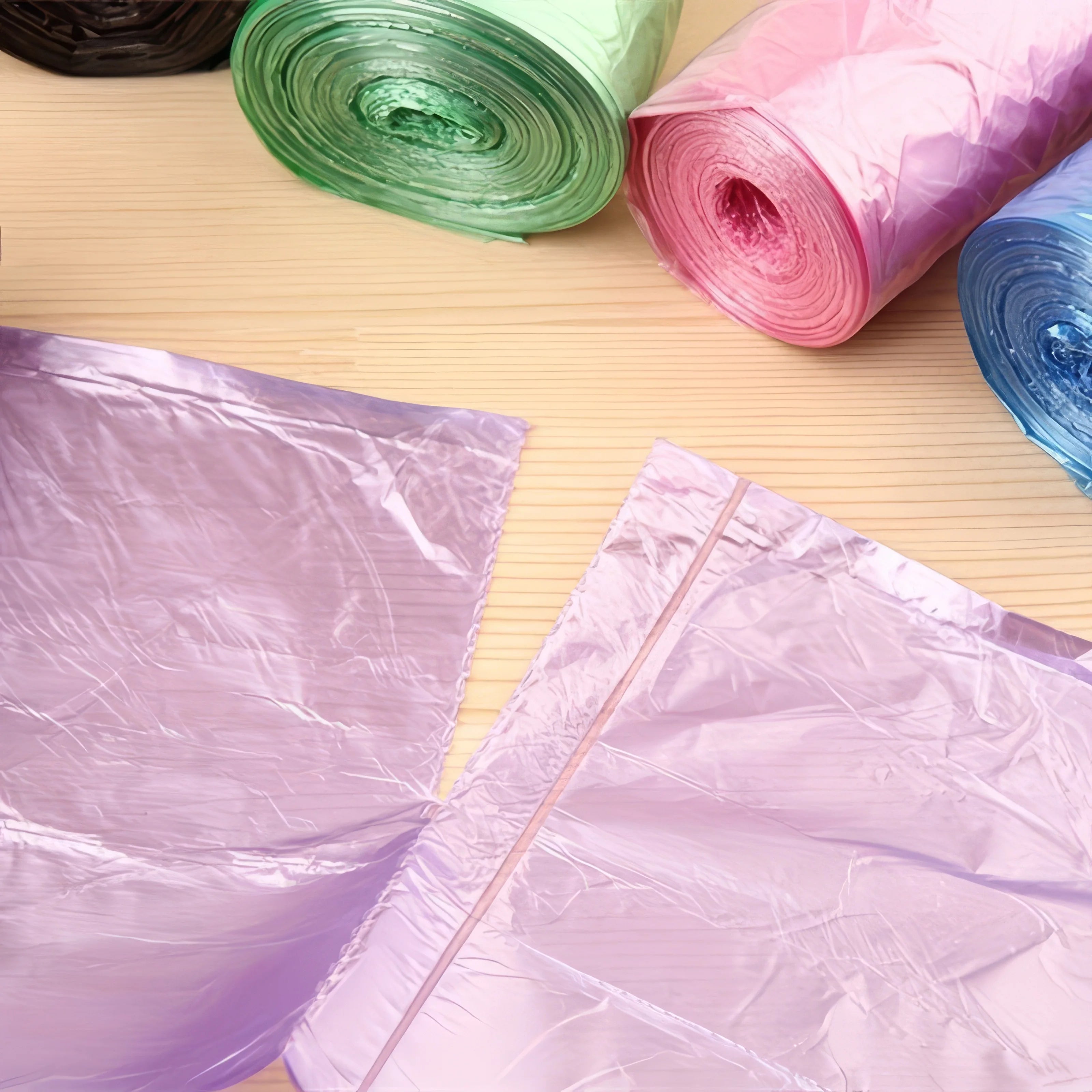300 Blue Garbage Bags, Leak Proof and Odor Proof, Multi-purpose, Suitable for Kitchen, Bathroom, Bedroom, Living Room