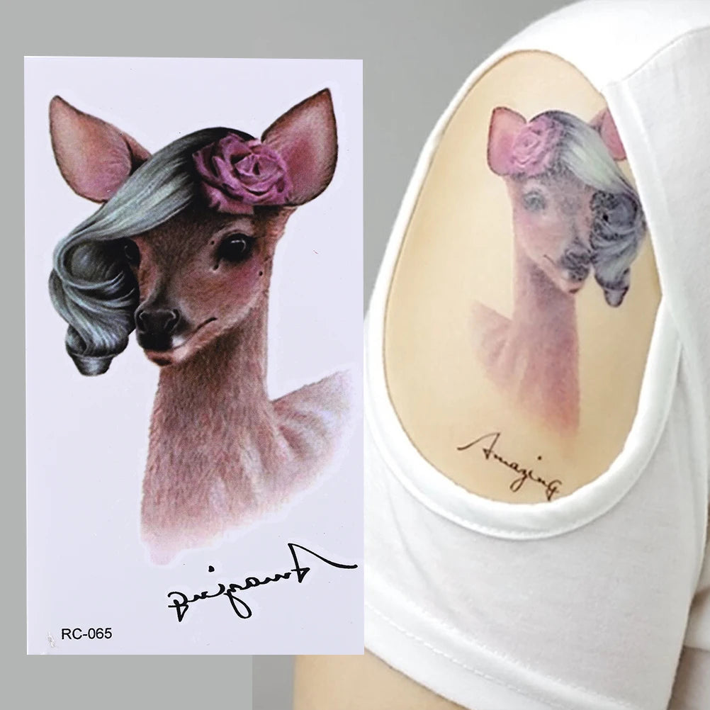 1 Pcs Black Waterproof Temporary Tattoo Sticker on Body Leg Water Transfer Sexy Lace Stocking Fake Flash Tattoo for Girl Women