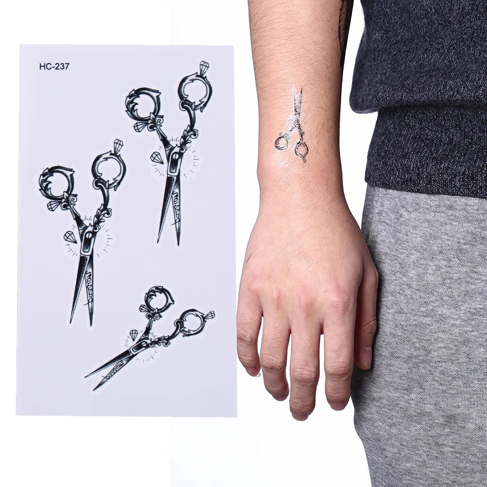 1 Pcs Black Waterproof Temporary Tattoo Sticker on Body Leg Water Transfer Sexy Lace Stocking Fake Flash Tattoo for Girl Women