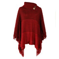 Plus Size Poncho For Women 2025 Spring Autumn Fashion Tassel Pullover Capes Female Loose Casual Knit Cloak Shawl Sweater