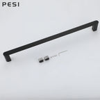 Bathroom Hardware Set Black Robe Hook Towel Rail Bar Rack Bar Shelf Tissue Paper Holder Toothbrush Holder Bathroom Accessories.