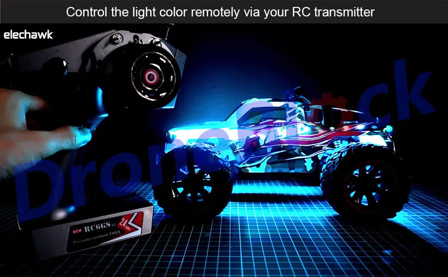 RC LED Light Strips for RC Cars Truck Airplane Boat Drone Fixed Wing Color Changeable