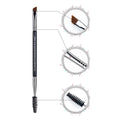 Jessup Eyebrow Makeup Brush Dual-head Eyebrow Eyelash Brushes Eye Make Up Cosmetics Beauty Tools Synthetic Hair Wood Handle