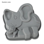 Creative 3D Silicone Cake Mould Animal Moulds Elephant Butterfly Frog Owl Shaped Jelly Molds High Temperature Cakes Pans