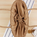 Handmade Women's Handbag Bohemian Hollow Straw Bag Summer Weaving Beach Bags Female Top-handle Tote Fashion Net Bag Mesh Basket
