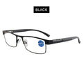 High Quality Stainless steel Reading Glasses Men Women Fashion Presbyopic Eyeglasses Business Hyperopia Anti Blue Light Eyewear