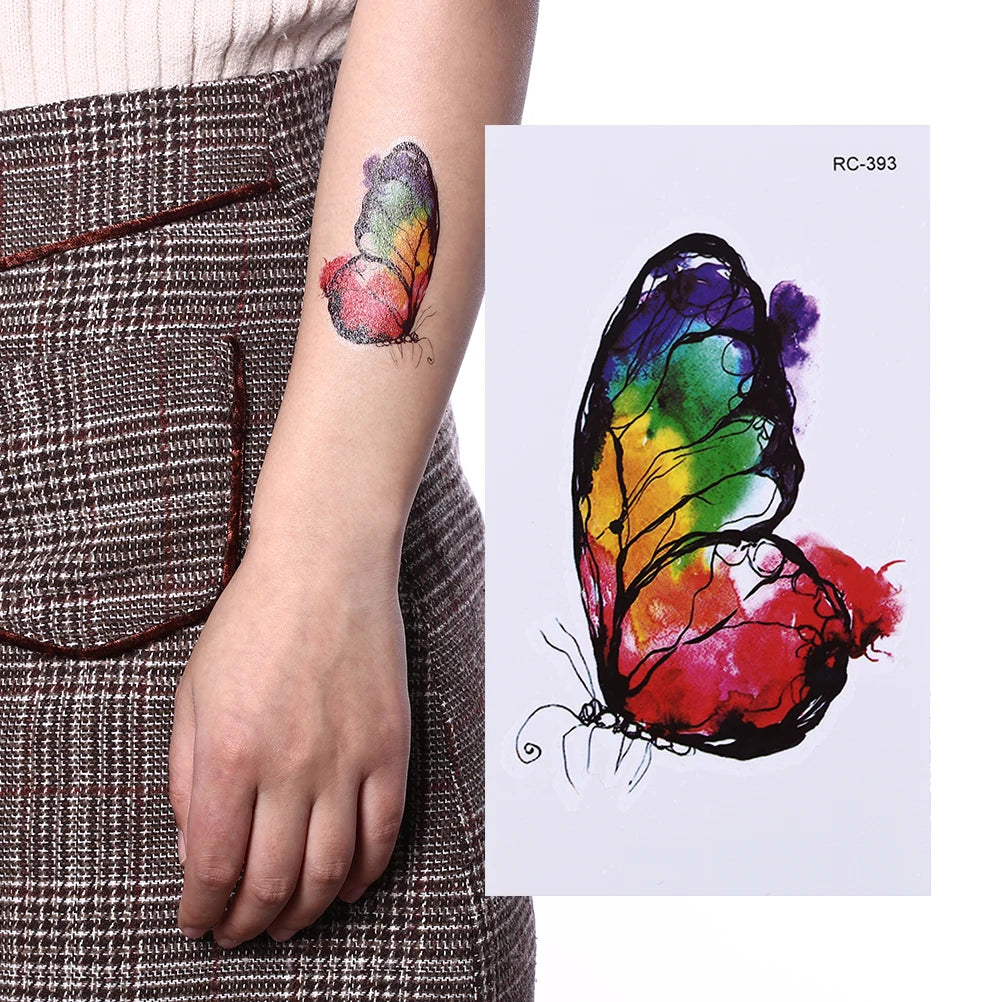 1 Pcs Black Waterproof Temporary Tattoo Sticker on Body Leg Water Transfer Sexy Lace Stocking Fake Flash Tattoo for Girl Women