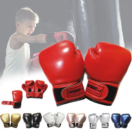 3-10 Yrs Kids Boxing Gloves for Kid Children Youth Punching Bag Kickboxing Muay Thai Mitts MMA Training Sparring Gloves