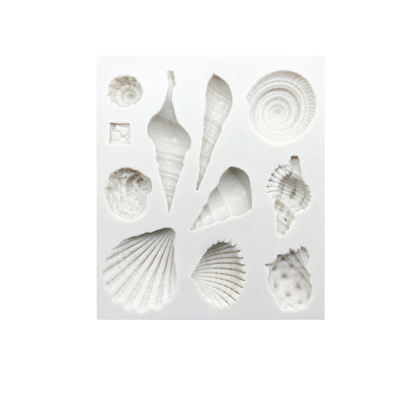 3D Silicone Mold Conch Shapes Fondant Cake Chocolate Candy Jello Decorating Tools