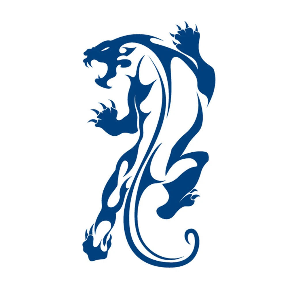 Waterproof Temporary Tattoos Juice Full Arm Fake Totem Tiger Dragon Tattoo Sticker Realistic Transfer Tattoos For Men Women Art