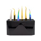 6 Holes Acrylic Eyelash Tweezer Storage Stand Holder Lash Extension Tools Organizer Beauty Eyebrow Makeup Rack 3 Colors