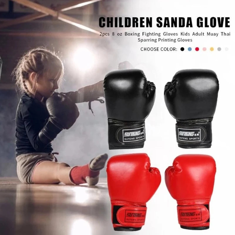 3-10 Yrs Kids Boxing Gloves for Kid Children Youth Punching Bag Kickboxing Muay Thai Mitts MMA Training Sparring Gloves