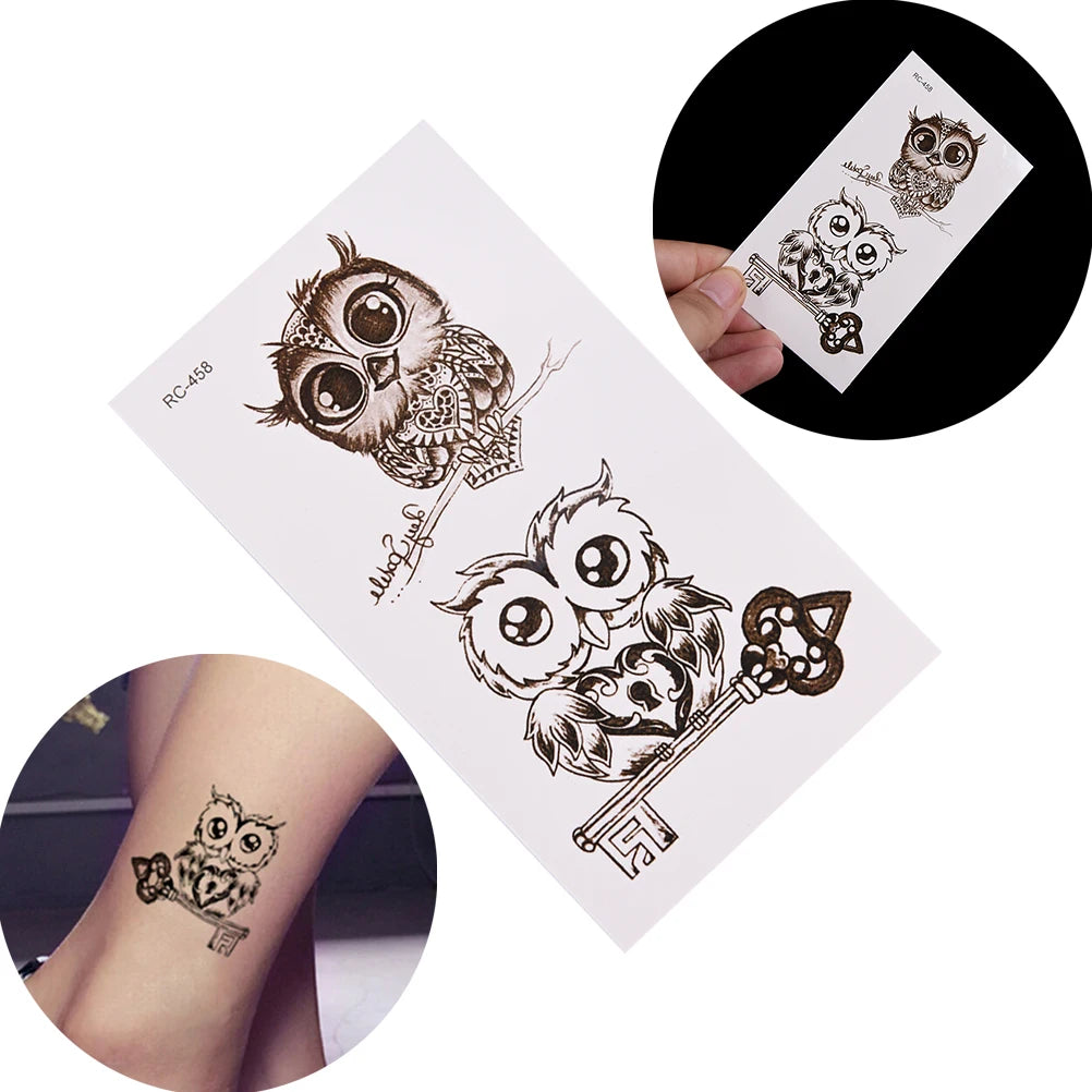 1 Pcs Black Waterproof Temporary Tattoo Sticker on Body Leg Water Transfer Sexy Lace Stocking Fake Flash Tattoo for Girl Women