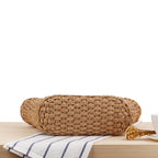 Handmade Women's Handbag Bohemian Hollow Straw Bag Summer Weaving Beach Bags Female Top-handle Tote Fashion Net Bag Mesh Basket