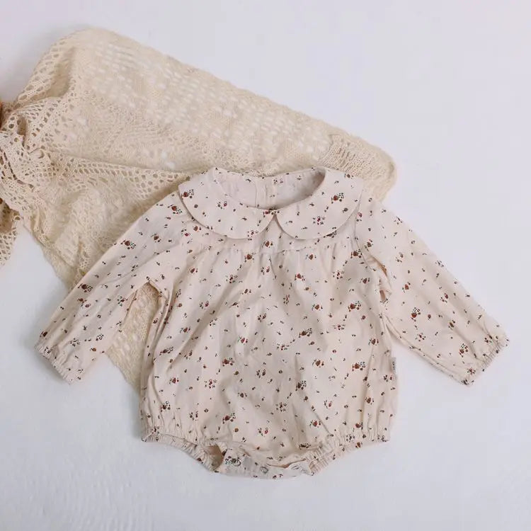 Baby Girl Rompers Long Sleeve Romper Jumpsuits Summer One-piece New Fashion 100% Organic Cotton Newborn Baby Girl Clothes 0-24M