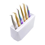 6 Holes Acrylic Eyelash Tweezer Storage Stand Holder Lash Extension Tools Organizer Beauty Eyebrow Makeup Rack 3 Colors