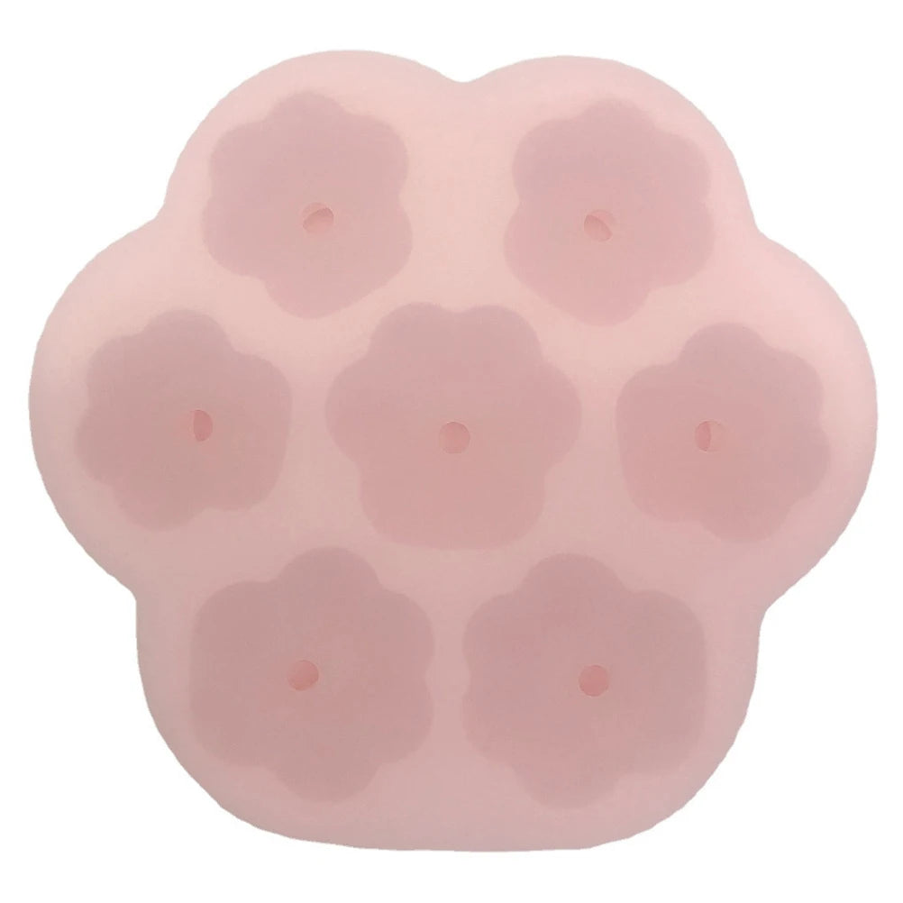 Silicone Mold with Lid 7 Cat Claw Cake Mold for Candle Chocolate Fondant Jelly DIY Dessert Baking Mold
