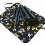 2025 Professional 8 Pcs Wooden Makeup Brushes Set With Bag For Beauty Cosmetic Tools Powder Eyeshadow Eyebrow Eyeliner Brushes