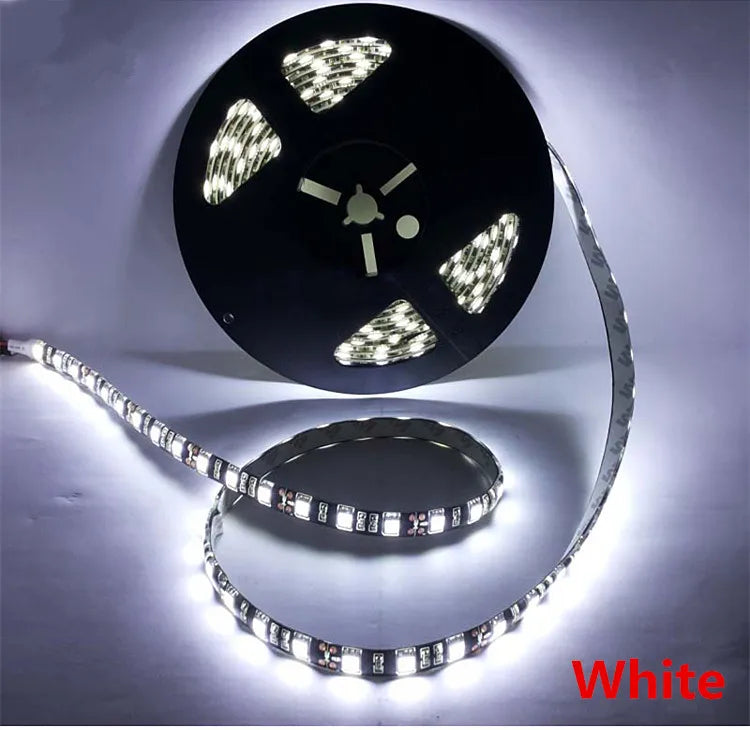 LED Strip 5050 RGB Black PCB DC12V Flexible LED Light 60LED/m 5050 Black LED Strip RGB/White/Warm White/Blue/Green/Red