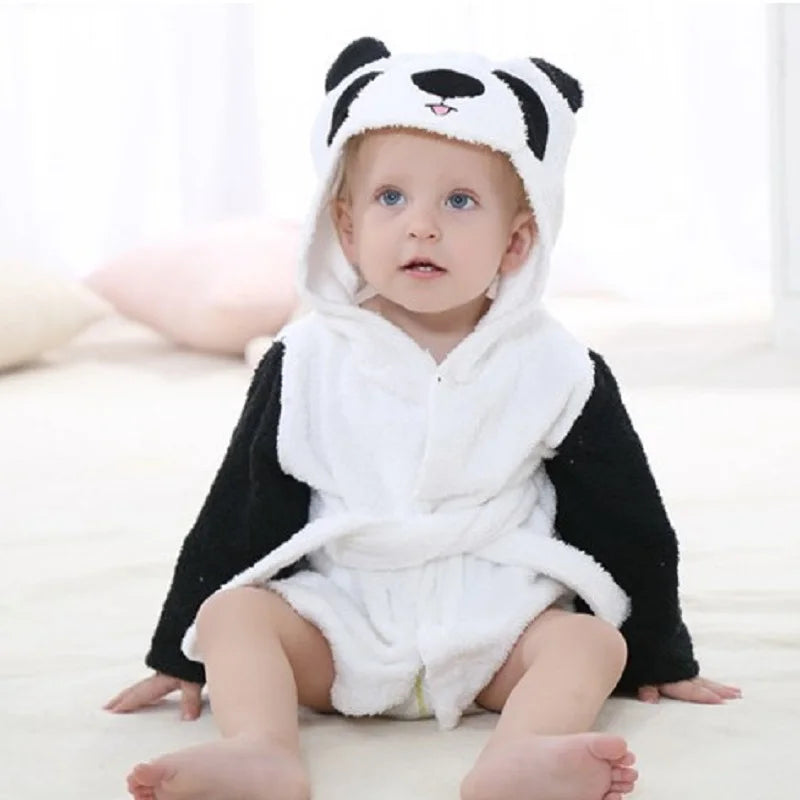 Blue Shark Baby Bath Towels Mouse Newborn Blanket Bedding Swaddle Animal Bebe Bathrobe Hooded Bathing Towel Baby Stuff