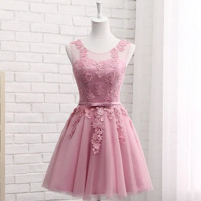WYHS-510DS#Lace up Short Medium Long new cameo brown bridesmaid dresses autumn winter 2022 lace up wedding prom dress toasting