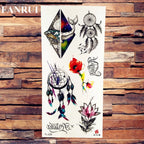 Sexy Lips Cherry Fake Temporary Tattoos Butterfly Sticker Body Art Arm Waterproof Adult Tattoo Paper For Women Girls 3D Tatoos