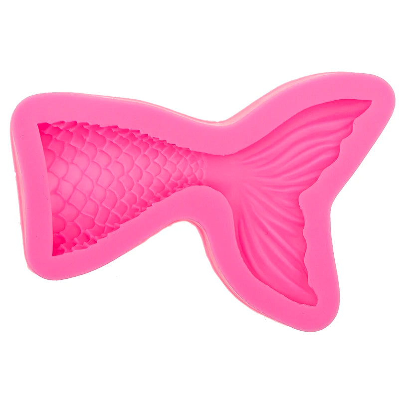 Silicone Mermaid Tail Mold 3D Baking Cake Decoration Jelly Sugar Craft Fondant Gumpaste Pastry Clay Candy  Soap Molds T0562