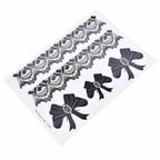 1 Pcs Black Waterproof Temporary Tattoo Sticker on Body Leg Water Transfer Sexy Lace Stocking Fake Flash Tattoo for Girl Women