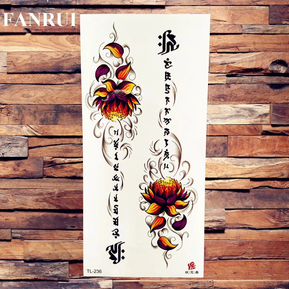 Sexy Lips Cherry Fake Temporary Tattoos Butterfly Sticker Body Art Arm Waterproof Adult Tattoo Paper For Women Girls 3D Tatoos
